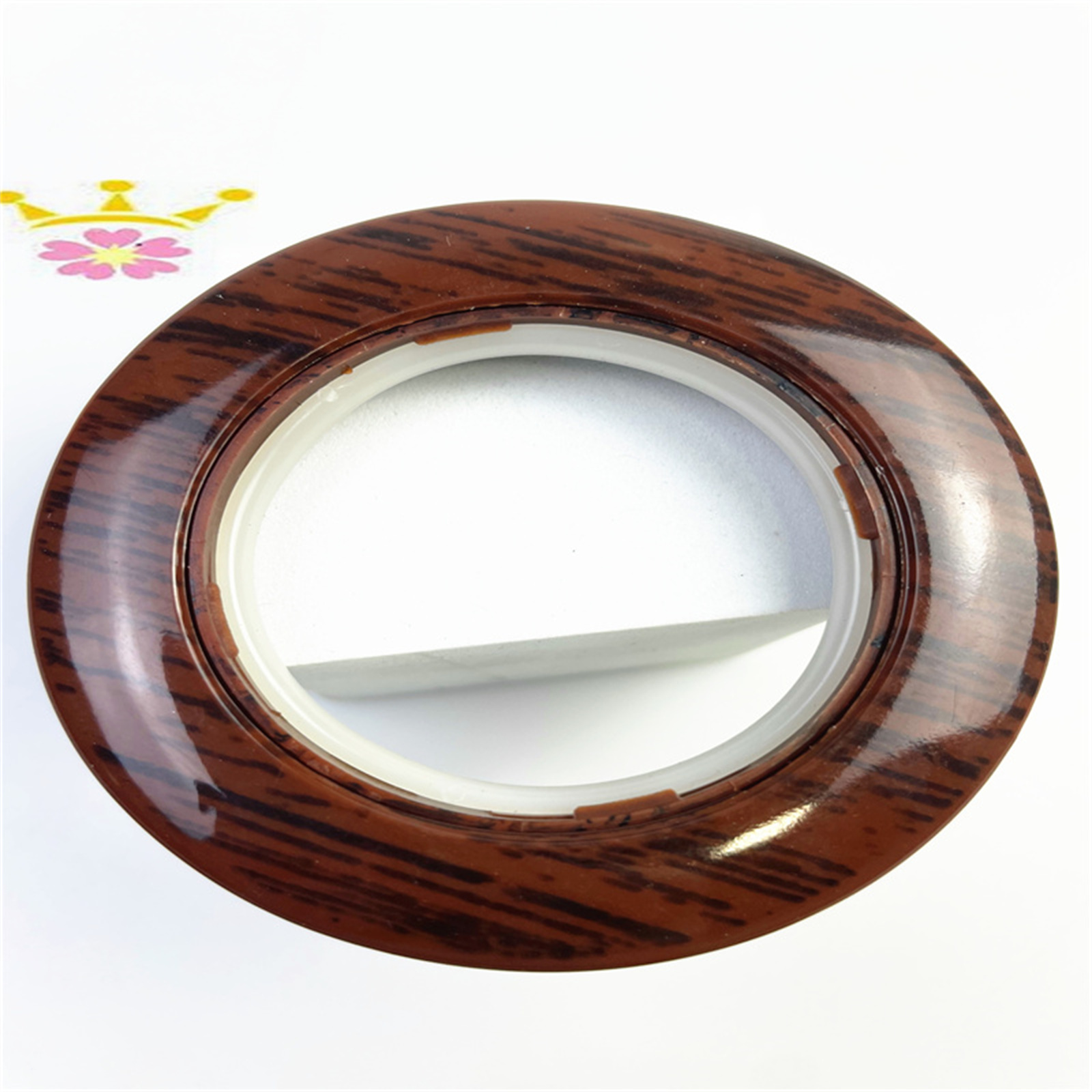7.7Roman ROD TOPTINS GOOL SALES SALETS RINGS تصميم جديد الستائر الستائر حلقات الستائر البلاستيكية حلقات العيينة