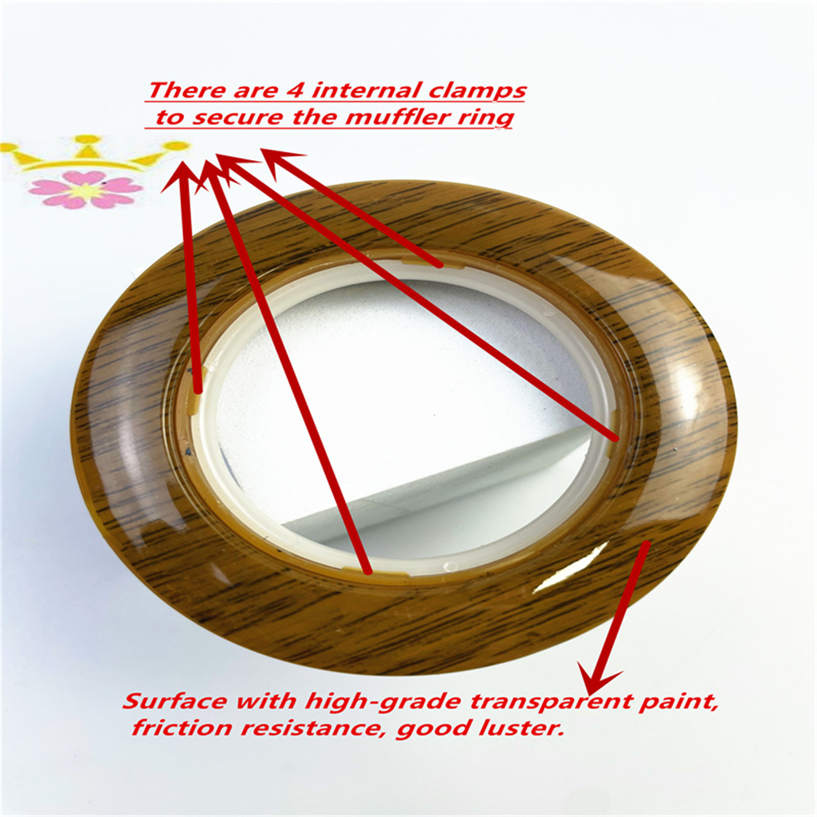 7.7Roman ROD TOPTINS GOOL SALES SALETS RINGS تصميم جديد الستائر الستائر حلقات الستائر البلاستيكية حلقات العيينة