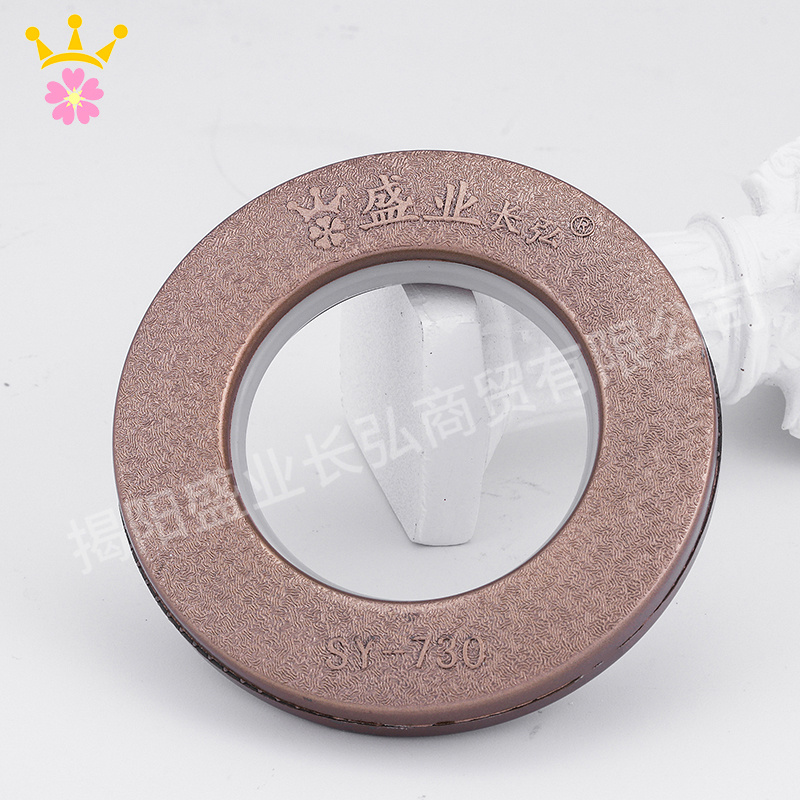 7.35 أسعار فائقة الجودة البلاستيكية الستار ذات الجودة البلاستيكية حلقة وحلقة العيينة لنوع الستار جفن جديد ستارة العيينة